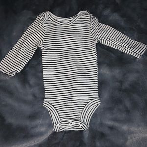 Black & white long sleeve onsie